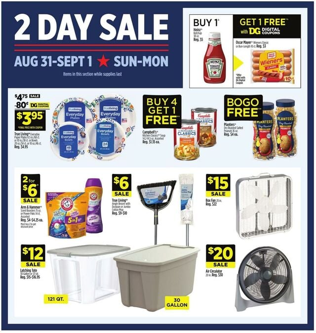 Catalogue Dollar General from 08/31/2025