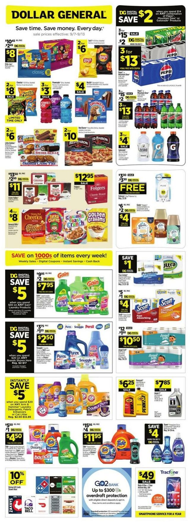 Catalogue Dollar General from 09/07/2025