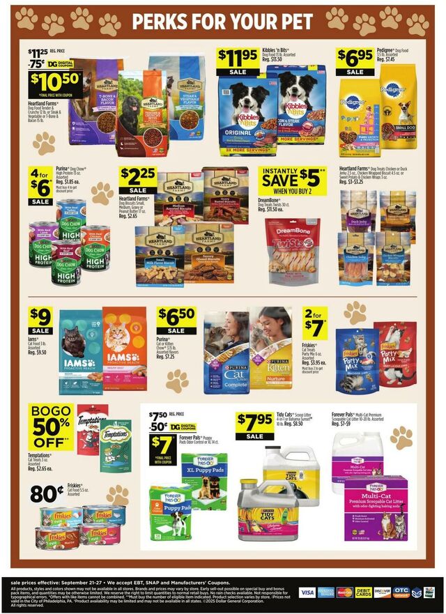 Catalogue Dollar General from 09/21/2025