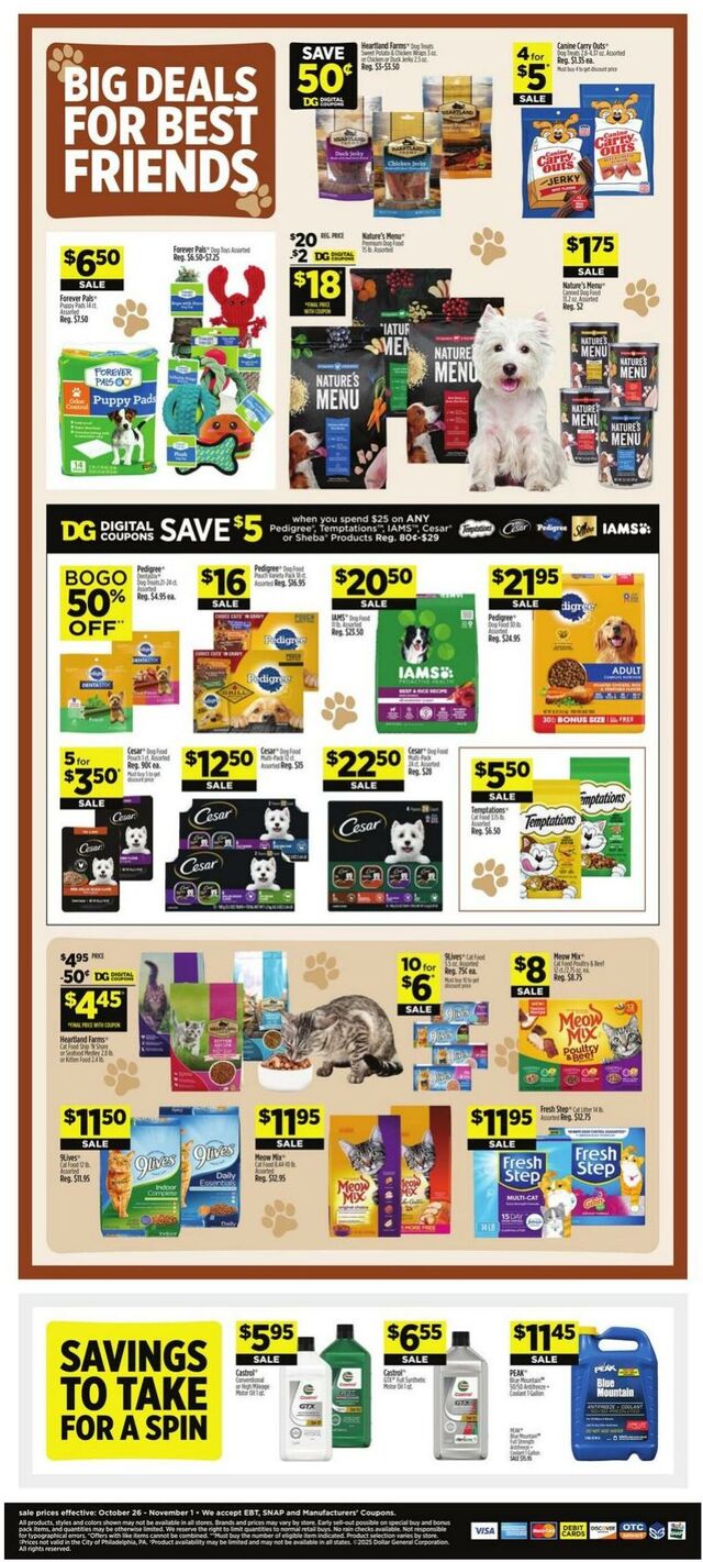 Catalogue Dollar General from 10/26/2025