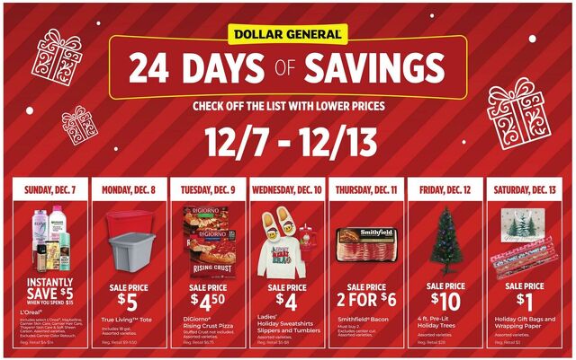 Catalogue Dollar General from 12/07/2025