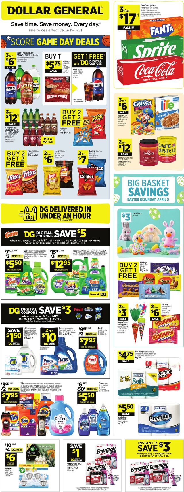Catalogue Dollar General from 03/15/2026