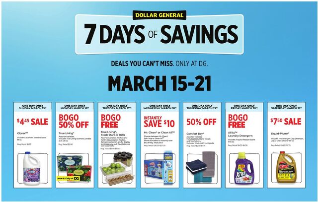 Catalogue Dollar General from 03/15/2026