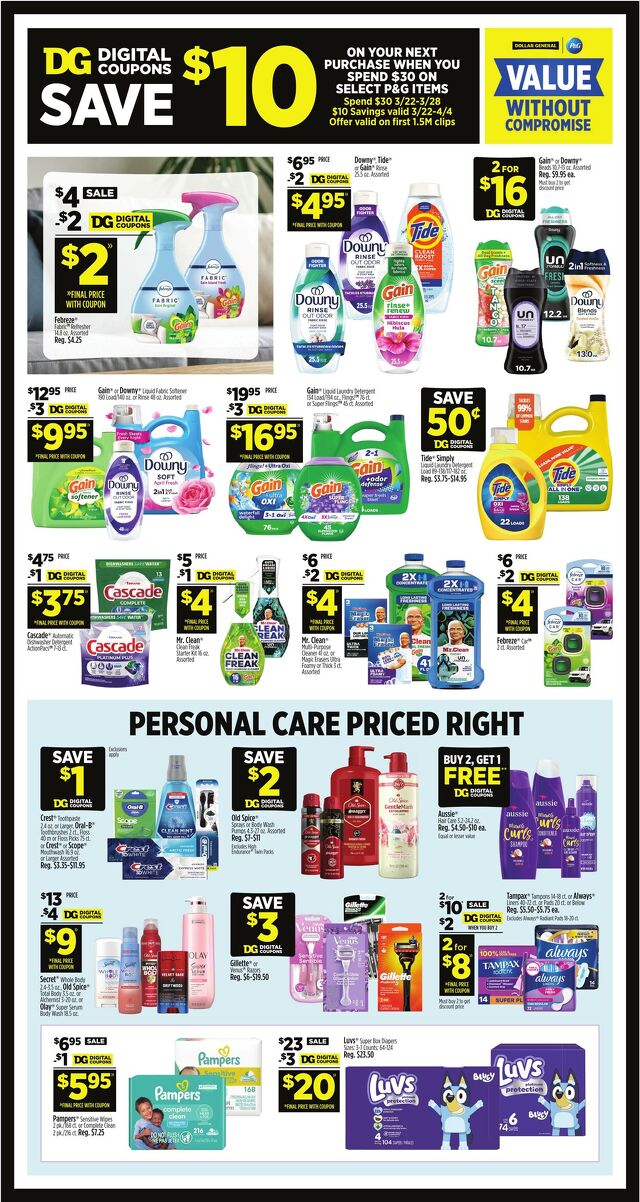 Catalogue Dollar General from 03/22/2026