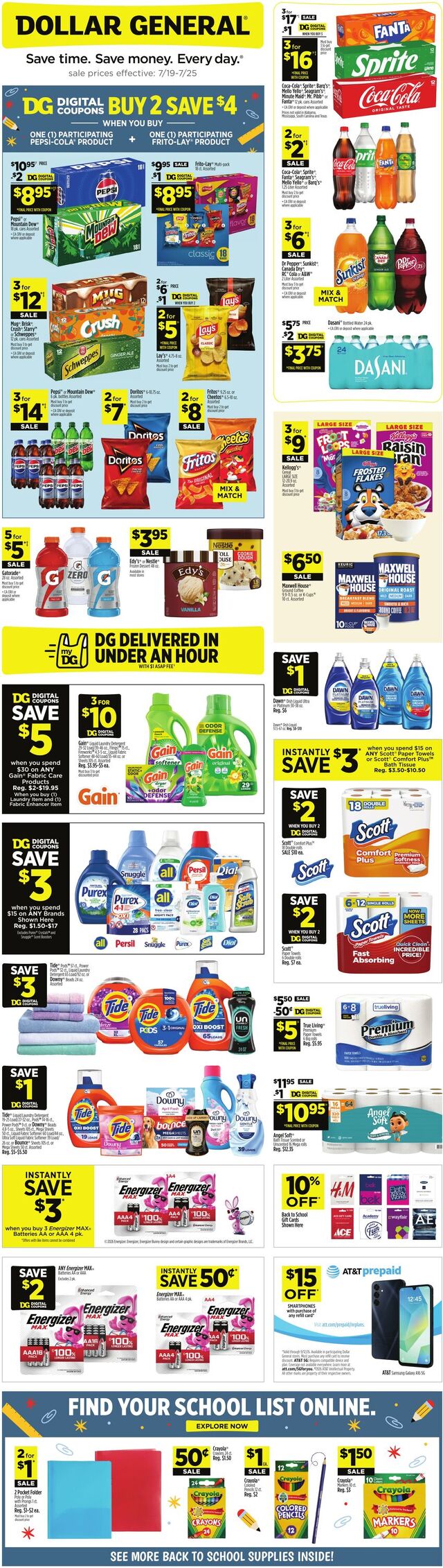 Catalogue Dollar General from 07/19/2026