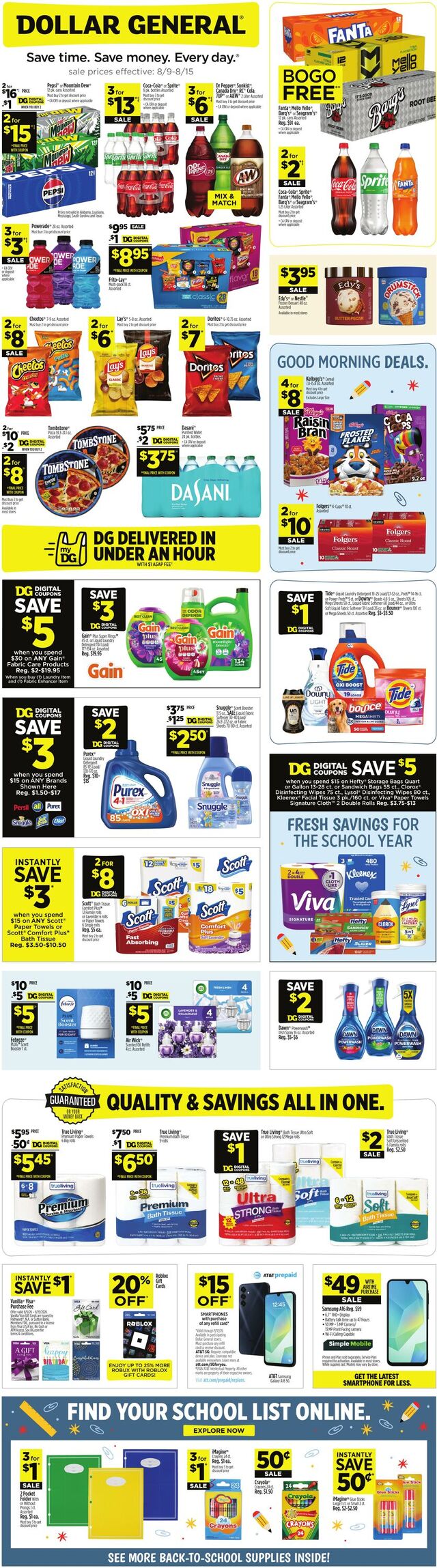 Catalogue Dollar General from 08/09/2026