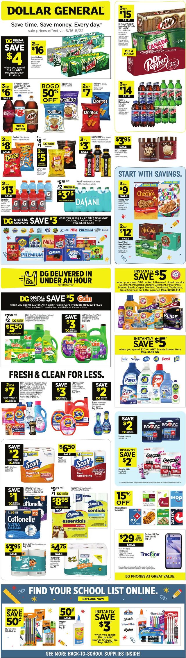 Catalogue Dollar General from 08/16/2026