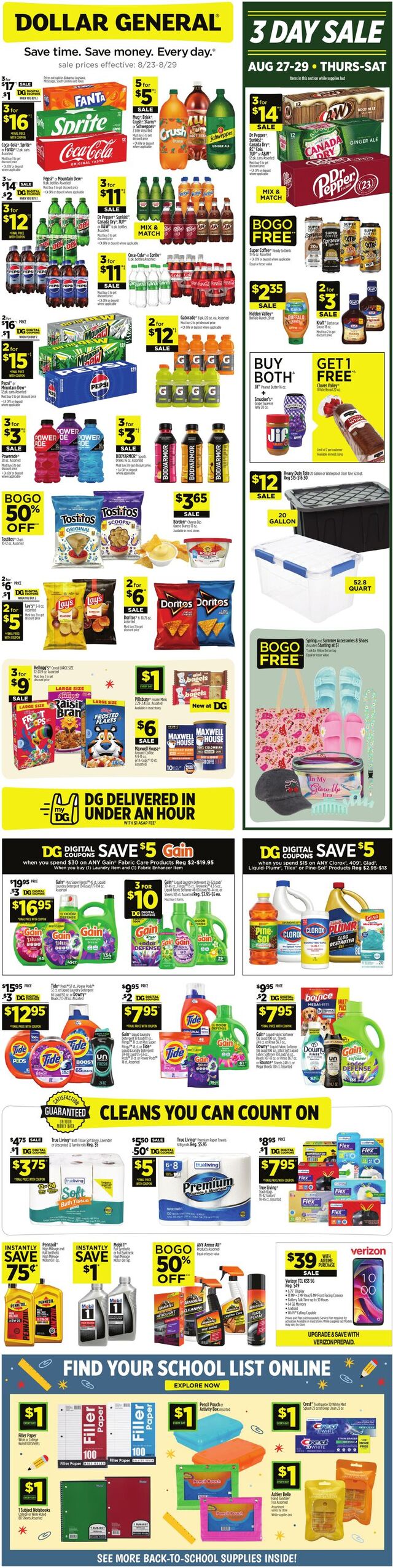 Catalogue Dollar General from 08/23/2026