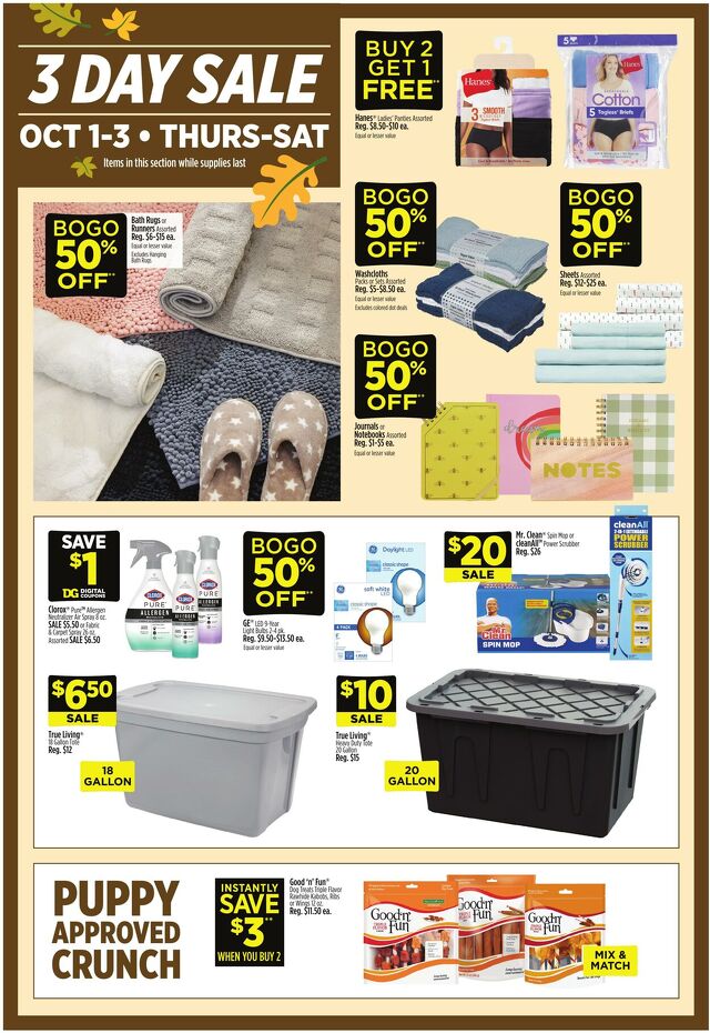 Catalogue Dollar General from 09/27/2026