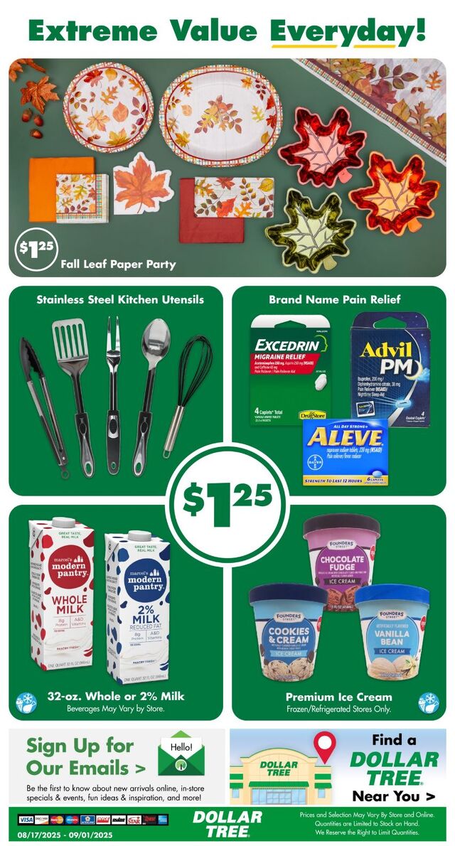 Catalogue Dollar Tree from 08/17/2025