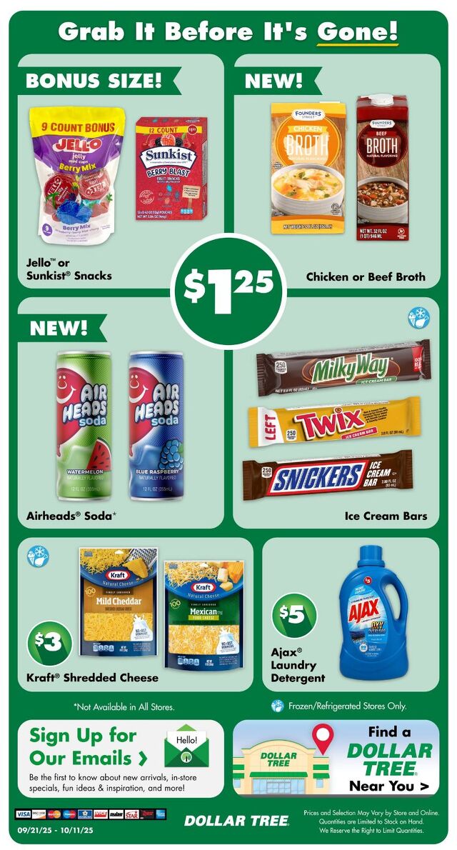 Catalogue Dollar Tree from 09/21/2025
