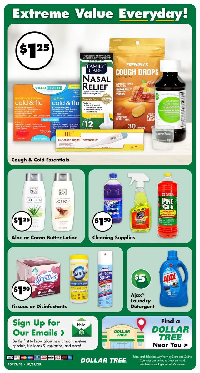 Catalogue Dollar Tree from 10/12/2025