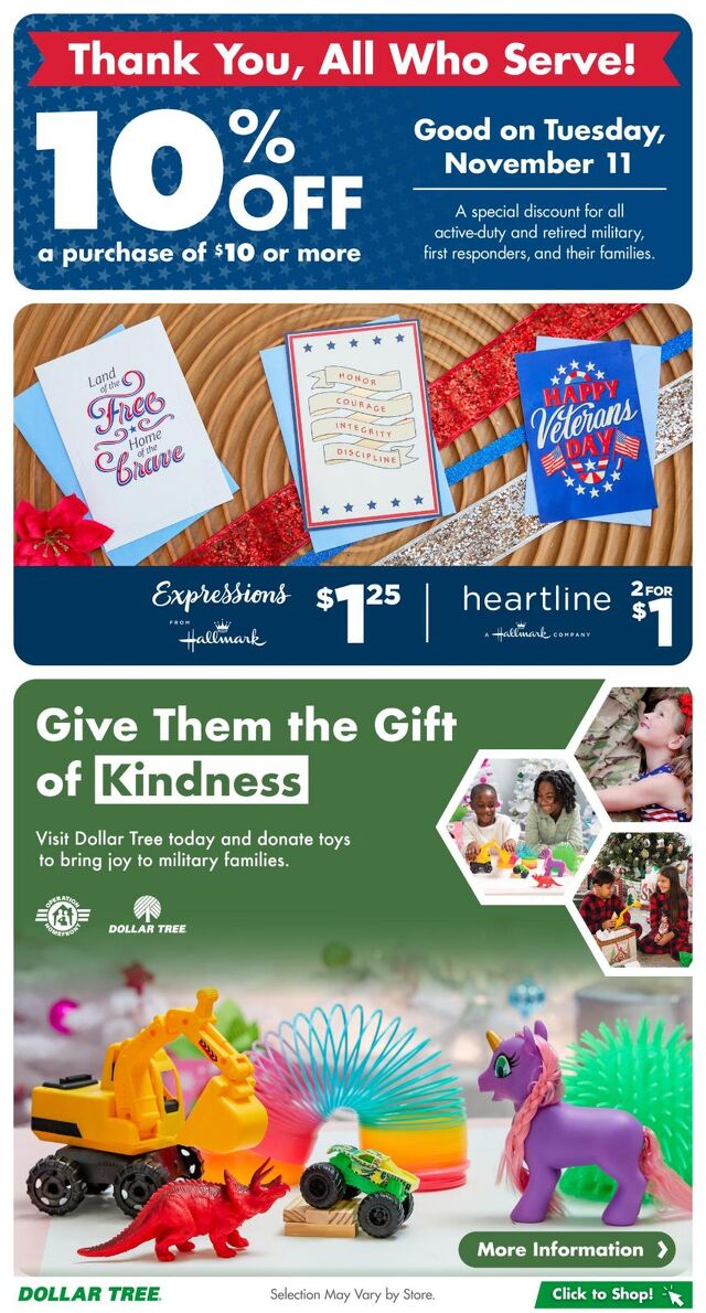 Catalogue Dollar Tree from 11/01/2025