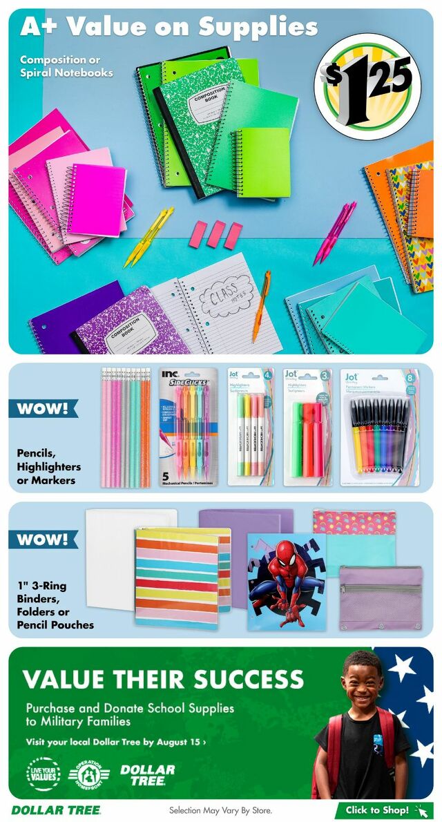 Catalogue Dollar Tree from 07/28/2024