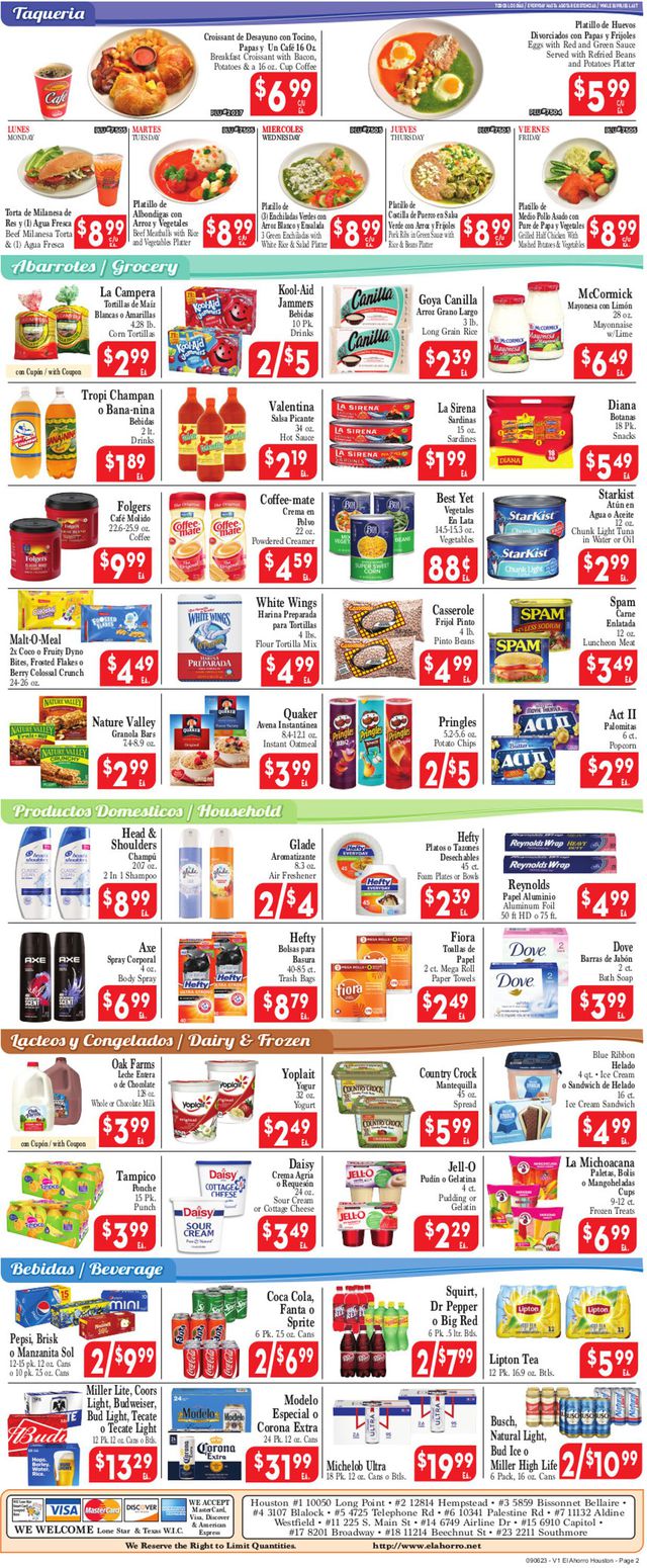 Catalogue El Ahorro Supermarket from 09/06/2023
