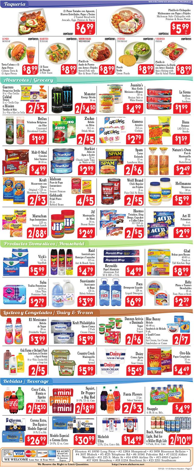Catalogue El Ahorro Supermarket from 10/11/2023