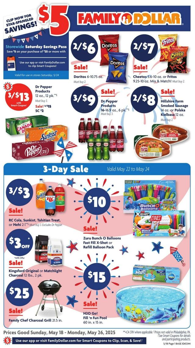 Catalogue Family Dollar from 05/18/2025