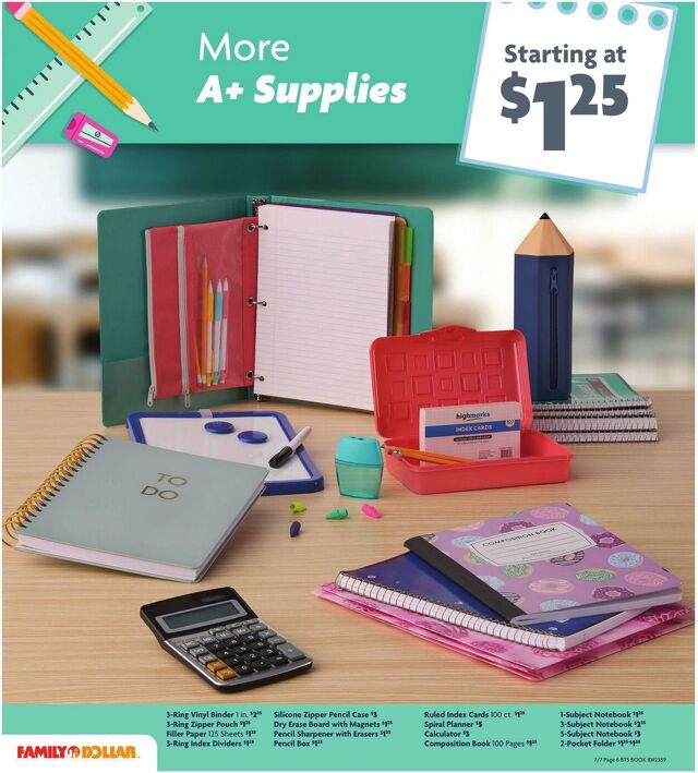 Catalogue Family Dollar from 07/07/2025