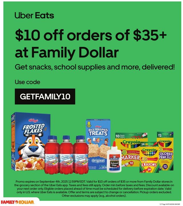 Catalogue Family Dollar from 07/07/2025