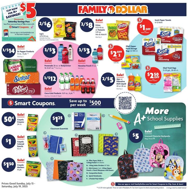 Catalogue Family Dollar from 07/13/2025