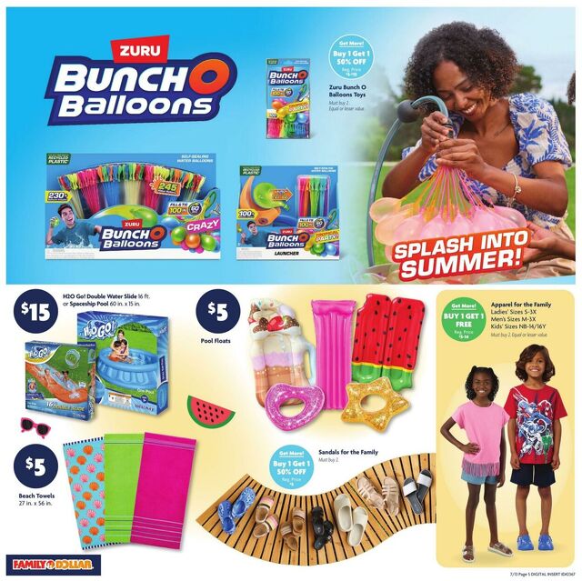 Catalogue Family Dollar from 07/13/2025