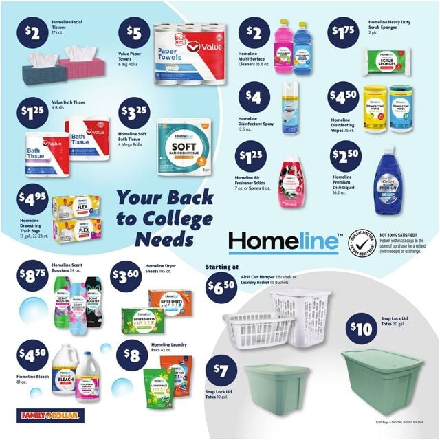 Catalogue Family Dollar from 07/20/2025
