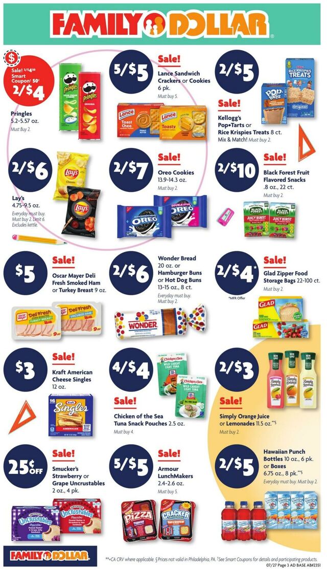 Catalogue Family Dollar from 07/27/2025