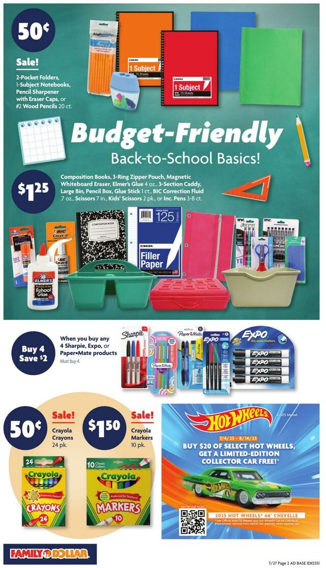 Catalogue Family Dollar from 07/27/2025