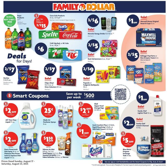 Catalogue Family Dollar from 08/17/2025