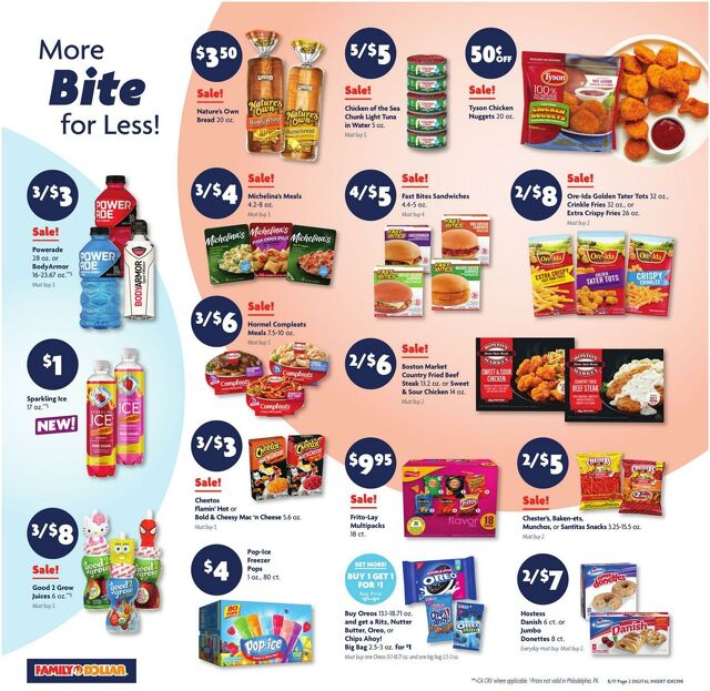 Catalogue Family Dollar from 08/17/2025