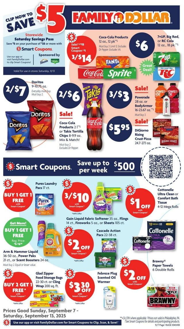 Catalogue Family Dollar from 09/07/2025
