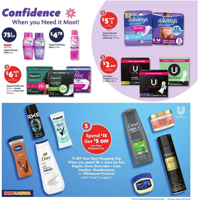 Catalogue Family Dollar from 09/07/2025
