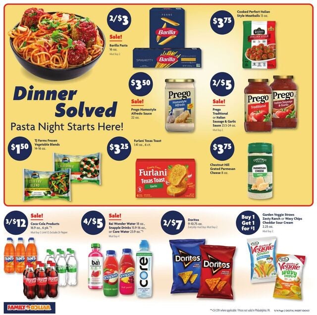 Catalogue Family Dollar from 09/14/2025