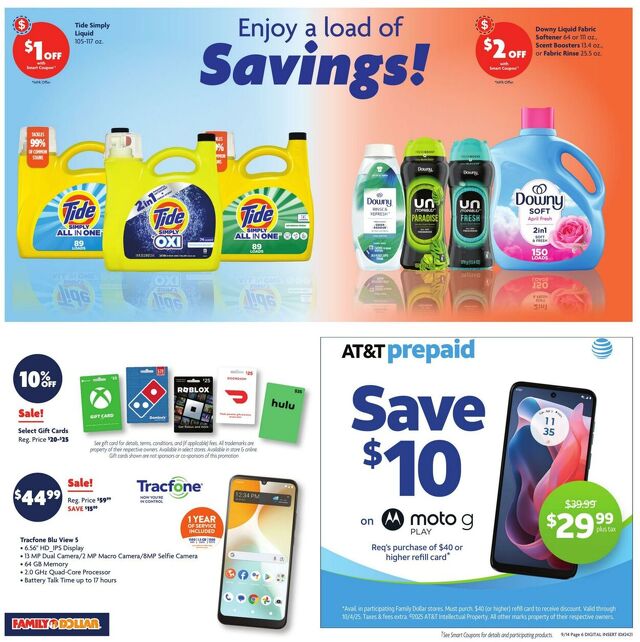 Catalogue Family Dollar from 09/14/2025