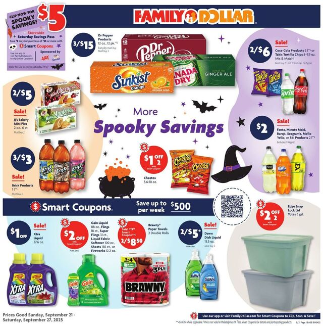 Catalogue Family Dollar from 09/21/2025