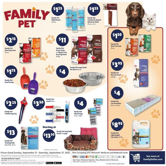 Catalogue Family Dollar from 09/21/2025