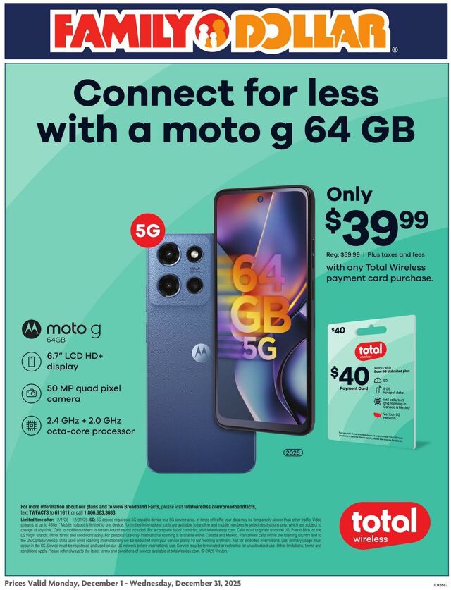 Catalogue Family Dollar from 12/01/2025