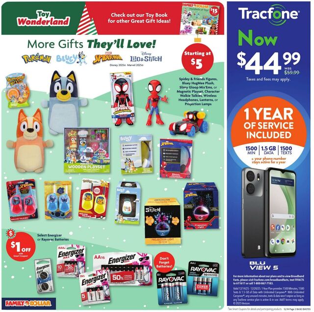 Catalogue Family Dollar from 12/14/2025