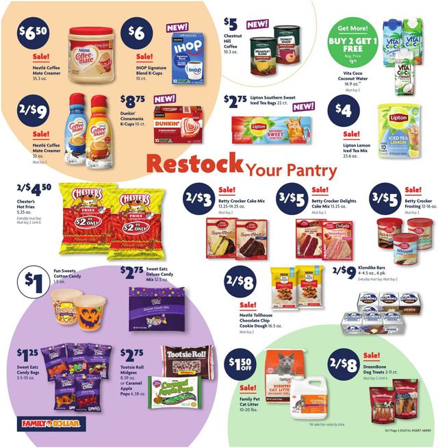 Catalogue Family Dollar from 10/01/2023