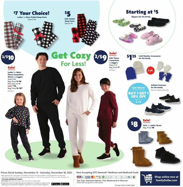 Catalogue Family Dollar from 11/12/2023