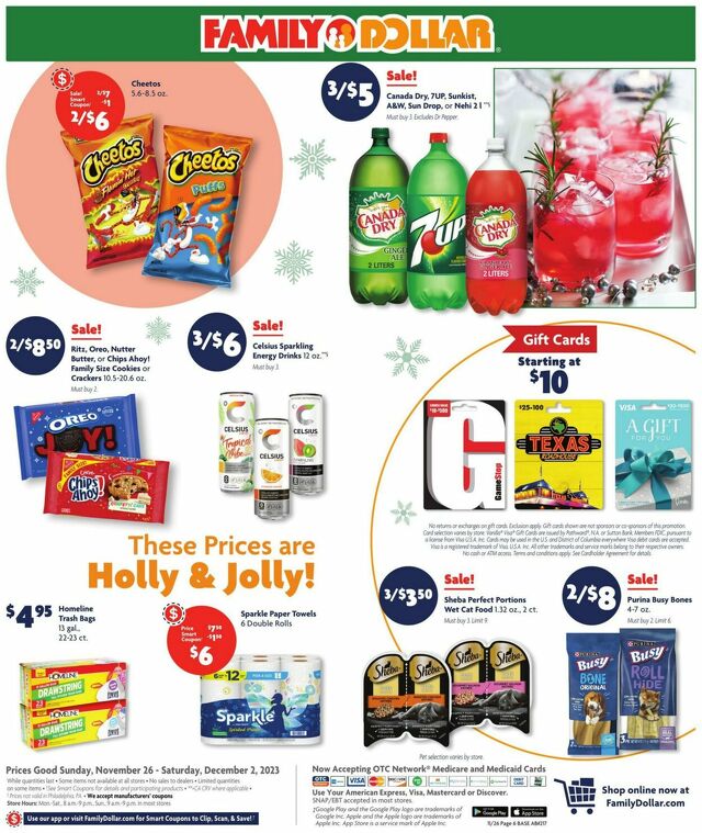 Catalogue Family Dollar from 11/26/2023