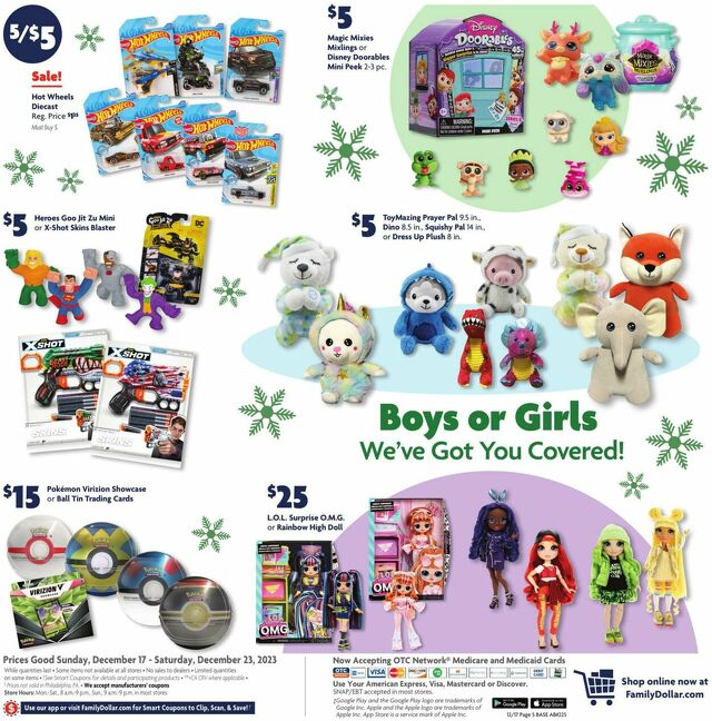 Catalogue Family Dollar from 12/17/2023