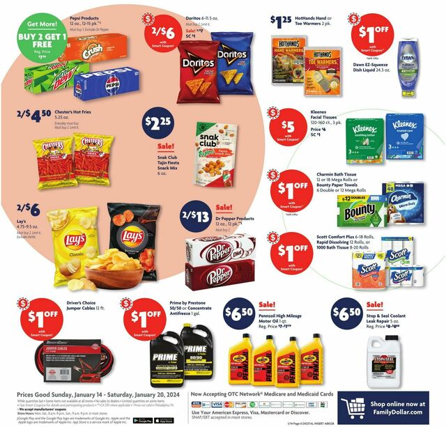 Catalogue Family Dollar from 01/14/2024