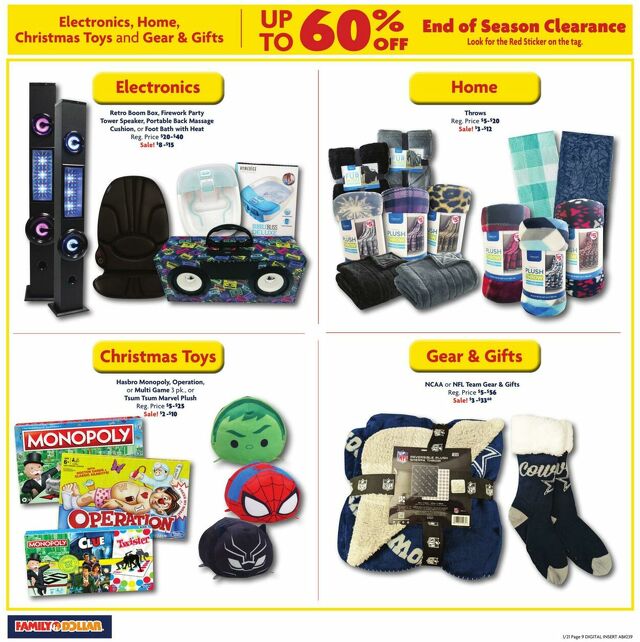 Catalogue Family Dollar from 01/21/2024