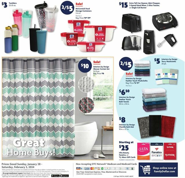 Catalogue Family Dollar from 01/28/2024