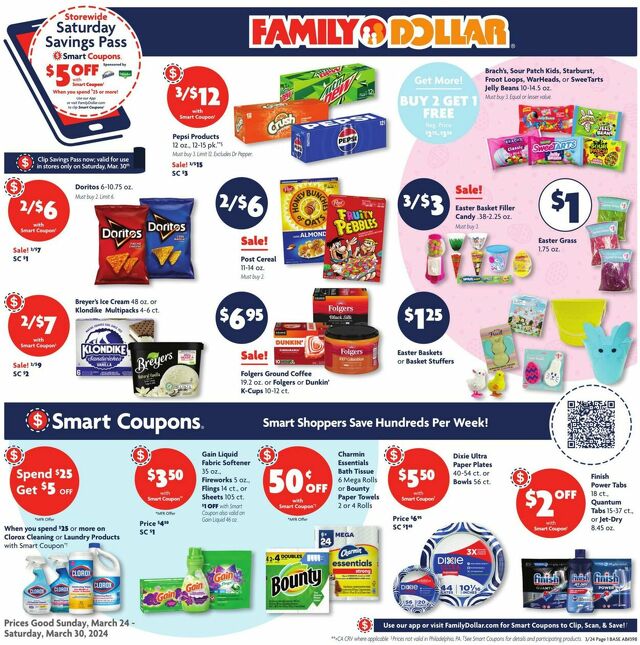 Catalogue Family Dollar from 03/24/2024