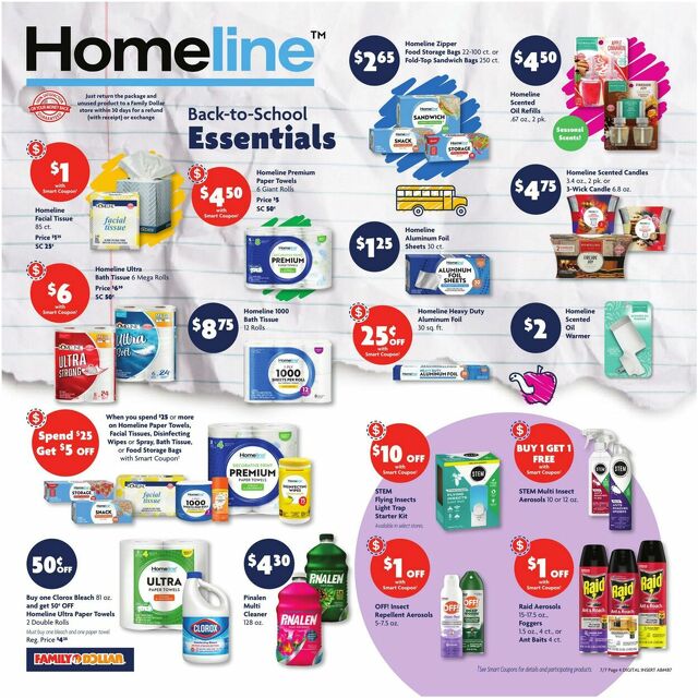Catalogue Family Dollar from 07/07/2024
