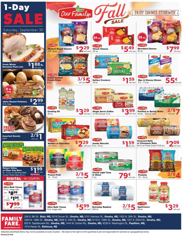 Catalogue Family Fare from 09/24/2023