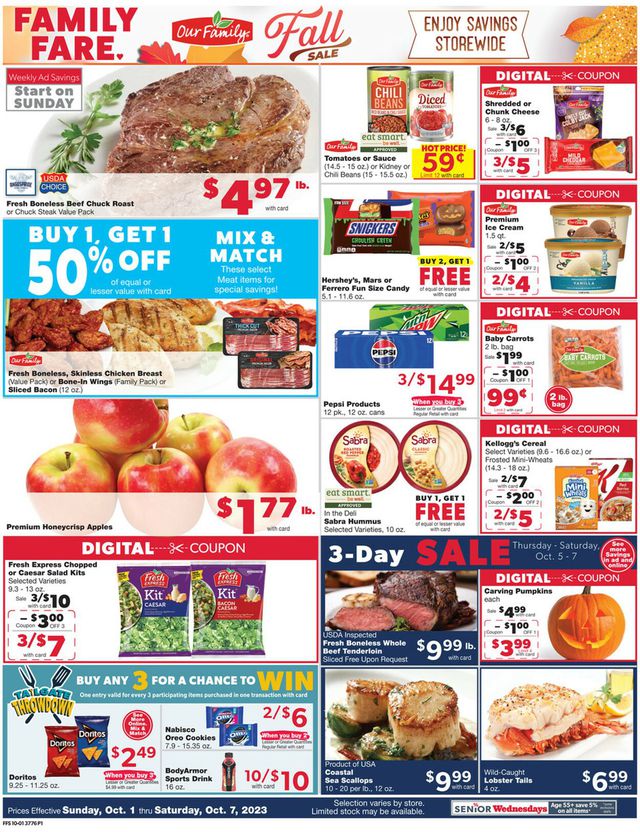 Catalogue Family Fare from 10/01/2023