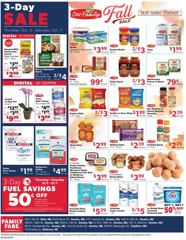 Catalogue Family Fare from 10/01/2023